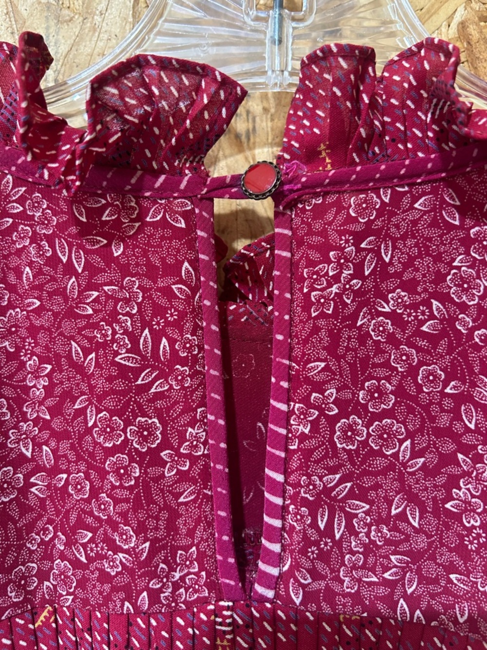Diane Freis Vintage Maxi Dress, (RARE Georgette misspelled), Magneta/Pink - Picture 15 of 16